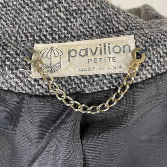 Vintage Pavilion Petite Gray Wool Jacket Size M EUC - Picture 7 of 7